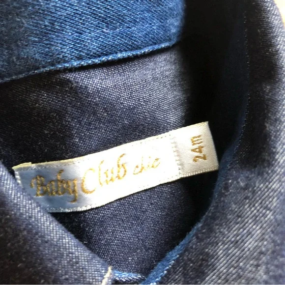 Boys Dark Chambray Shirt & Bowtie NWOT - Picture 4 of 6